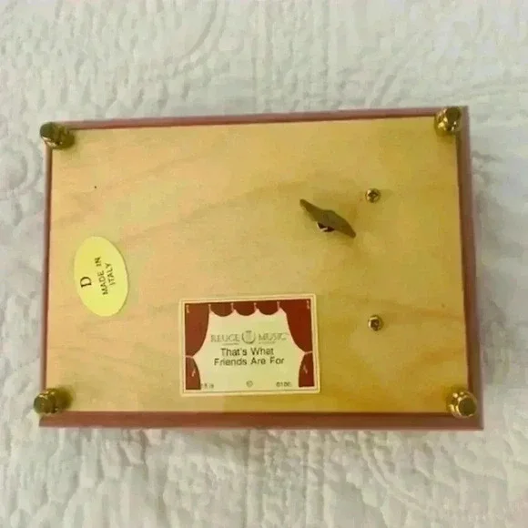 VTG By Reuge Romance Wood Jewerly Music Box